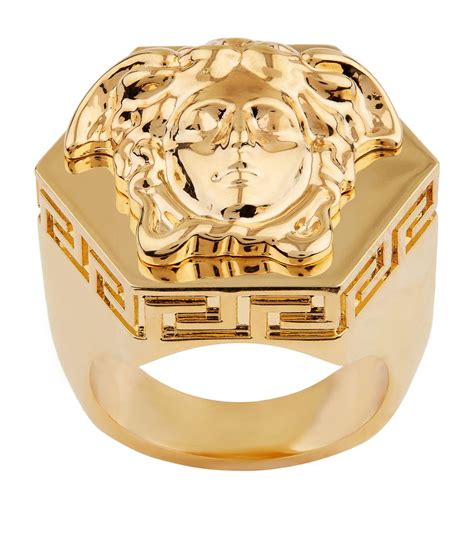 versace mens ring sale|versace gold ring for men.